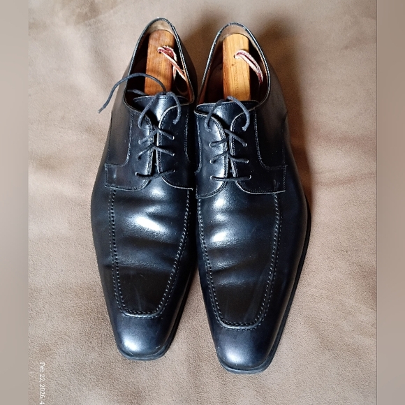 Magnanni x Neiman Marcus Black Leather Balmoral Oxfords Size 11M main image 5